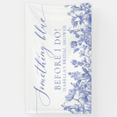 Elegant iets blauw voordat ik Vrijgezellenfeest Spandoek (Verticaal)