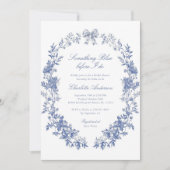 Elegant iets blauw Vrijgezellenfeest Kaart (Voorkant)