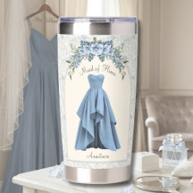 Elegant Iets Blauws Bruidsmeisje Voorstel Cadeau