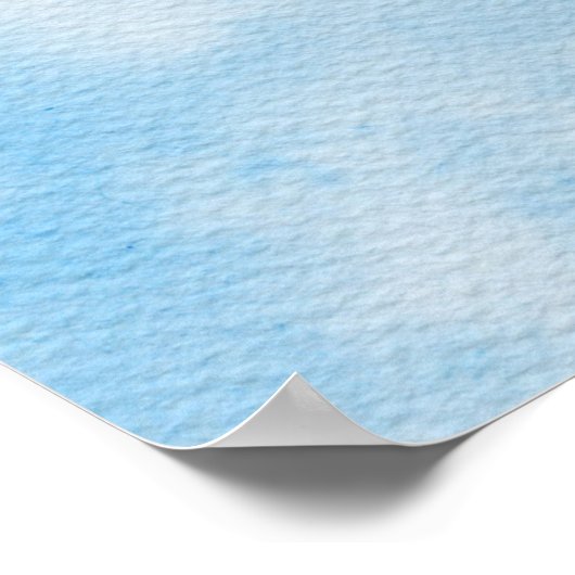 Elegant Iets Blue Floral Vrijgezellenfeest Poster (Hoek)