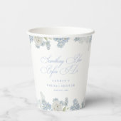 Elegant Iets Blues voor ik Trouw Bruidsmeisjesfees Papieren Bekers (Achterkant)