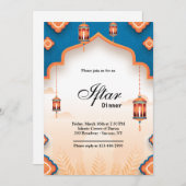 Elegant Iftar-uitnodiging Kaart (Voorkant / Achterkant)