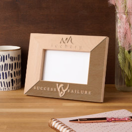 Elegant  ijsberg kunstwerk gegraveerde lijstjes