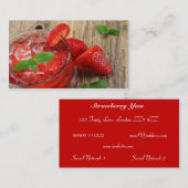 Elegant ijsbes drink visitekaartje (Voorkant / Achterkant)