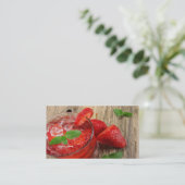 Elegant ijsbes drink visitekaartje (Staand voorkant)