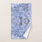Elegant ijsblauw mozaïek bad handdoek (Handdoek)