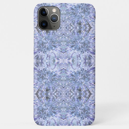 Elegant ijsblauw mozaïek, modern Case-Mate iPhone case (Achterkant)