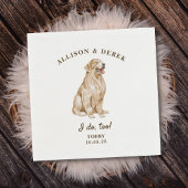 Elegant Ik doe om terug te halen hond cocktail bru Servet