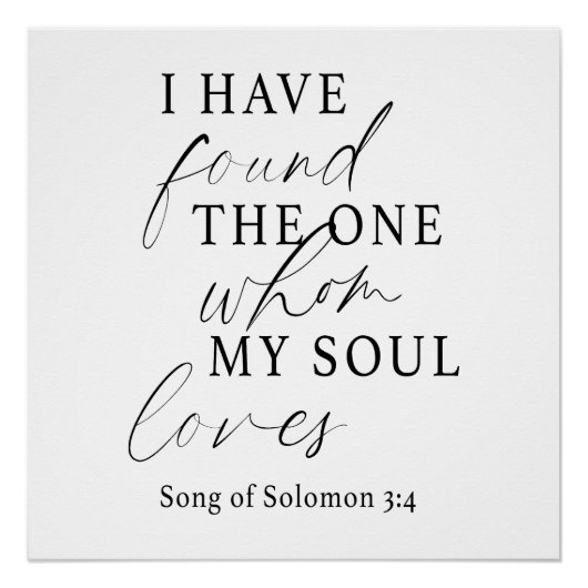 Elegant Ik heb de One Quote bruiloft gevonden Perfect Poster (Voorkant)