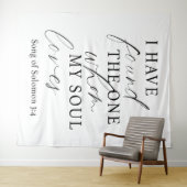 Elegant Ik heb de One Quote bruiloft gevonden Wandkleed (In Situ (horizontaal))