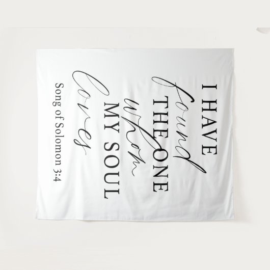 Elegant Ik heb de One Quote bruiloft gevonden Wandkleed (Voorkant (horizontaal))