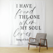 Elegant Ik heb de One Quote bruiloft gevonden Wandkleed (In situ)