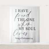 Elegant Ik heb de One Quote bruiloft gevonden Wandkleed (Voorkant)