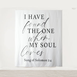 Elegant Ik heb de One Quote bruiloft gevonden Wandkleed