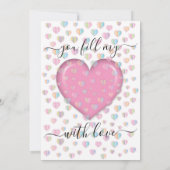 Elegant Ik hou van design Kaart (Achterkant)