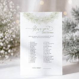 Elegant Ik Hou Van Jou Rond De Wereld Spel & Antwo Flyer
