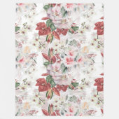 Elegant illustratieillustratie orchidee en lily La Fleece Deken (Voorkant)