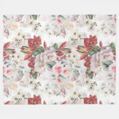 Elegant illustratieillustratie orchidee en lily La Fleece Deken (Voorkant (Horizontaal))