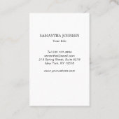 Elegant Imitat-Gold Streifen Visitekaartje (Achterkant)