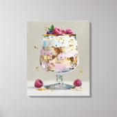 Elegant Impasto Framedessert  Canvas Afdruk (Voorkant)