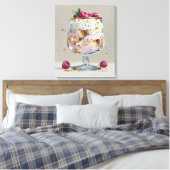 Elegant Impasto Framedessert  Canvas Afdruk (Insitu (Slaapkamer))