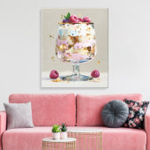 Elegant Impasto Framedessert  Canvas Afdruk (Insitu (Woonkamer))