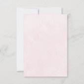 Elegant in de herfst Roze Tonen bruiloft Bedankkaart (Achterkant)