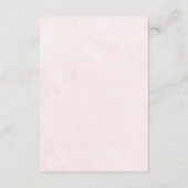 Elegant in de herfst Roze Tonen bruiloft Details Informatiekaartje (Achterkant)