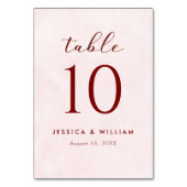 Elegant in de herfst Roze Tonen bruiloft Kaart (Achterkant)