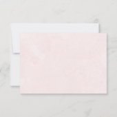 Elegant in de herfst Roze Tonen bruiloft RSVP Kaartje (Achterkant)