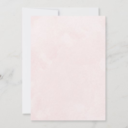 Elegant in de herfst Roze Tonen bruiloft Save The Date (Achterkant)