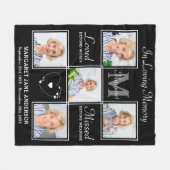 Elegant in het liefdevol geheugen 5 Memorial over Fleece Deken (Voorkant (Horizontaal))