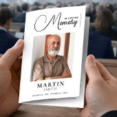 Elegant in het liefdevolle geheugen foto begrafeni flyer