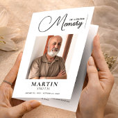 Elegant in het liefdevolle geheugen foto begrafeni flyer