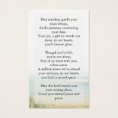 Elegant in liefdevolle herinnering begrafenis gebe visitekaartje (Achterkant)