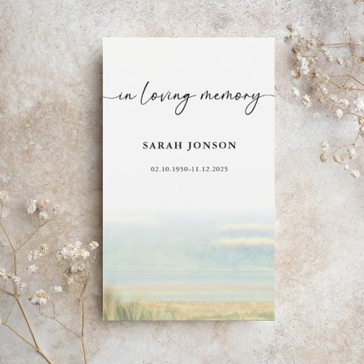 Elegant in liefdevolle herinnering begrafenis gebe visitekaartje