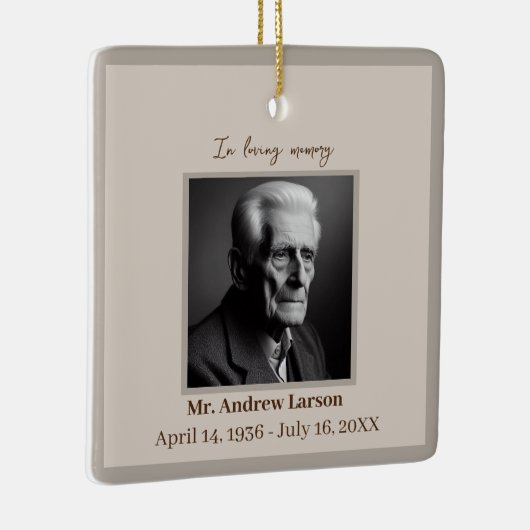 Elegant in liefdevolle herinnering begrafenismonum keramisch ornament (Rechts)