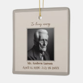 Elegant in liefdevolle herinnering begrafenismonum keramisch ornament (Links)