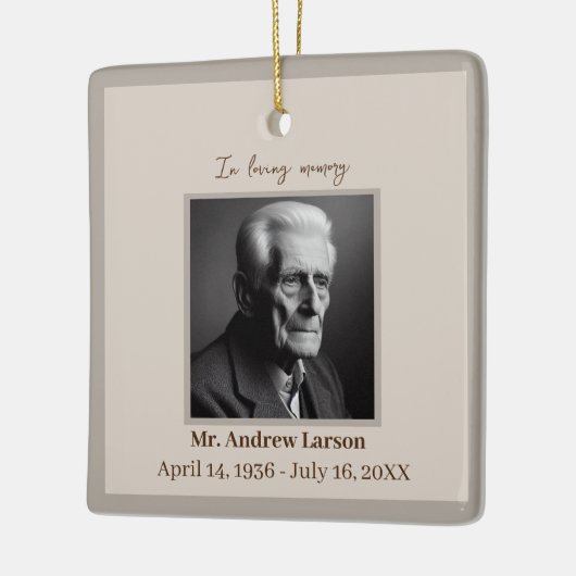 Elegant in liefdevolle herinnering begrafenismonum keramisch ornament (Links)