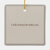 Elegant in liefdevolle herinnering begrafenismonum keramisch ornament (Achterkant)