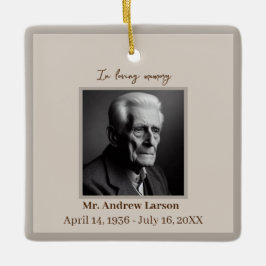 Elegant in liefdevolle herinnering begrafenismonum keramisch ornament