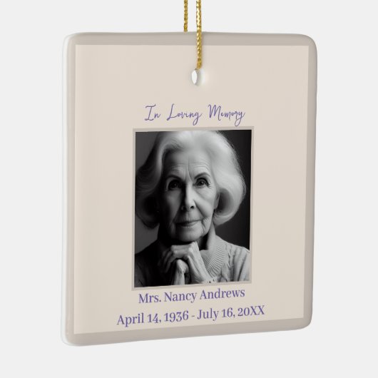 Elegant in liefdevolle herinnering begrafenismonum keramisch ornament (Rechts)