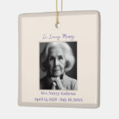 Elegant in liefdevolle herinnering begrafenismonum keramisch ornament (Links)