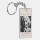 Elegant in liefdevolle herinnering begrafenismonum sleutelhanger (Voorkant Links)