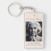 Elegant in liefdevolle herinnering begrafenismonum sleutelhanger (Voorkant)