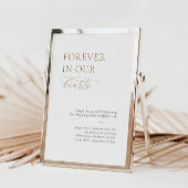 Elegant In liefdevolle herinnering bruiloft tafel  Poster