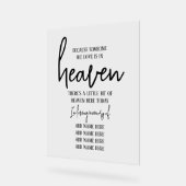 Elegant in liefdevolle herinnering Eenvoudige brui Acryl Bord (Hoek)