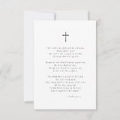 Elegant in liefdevolle herinnering Foto begrafenis (Achterkant)