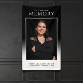 Elegant in liefdevolle herinnering Fotobegrafenis Spandoek