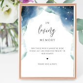 Elegant in liefdevolle herinnering, hemels trouwte poster